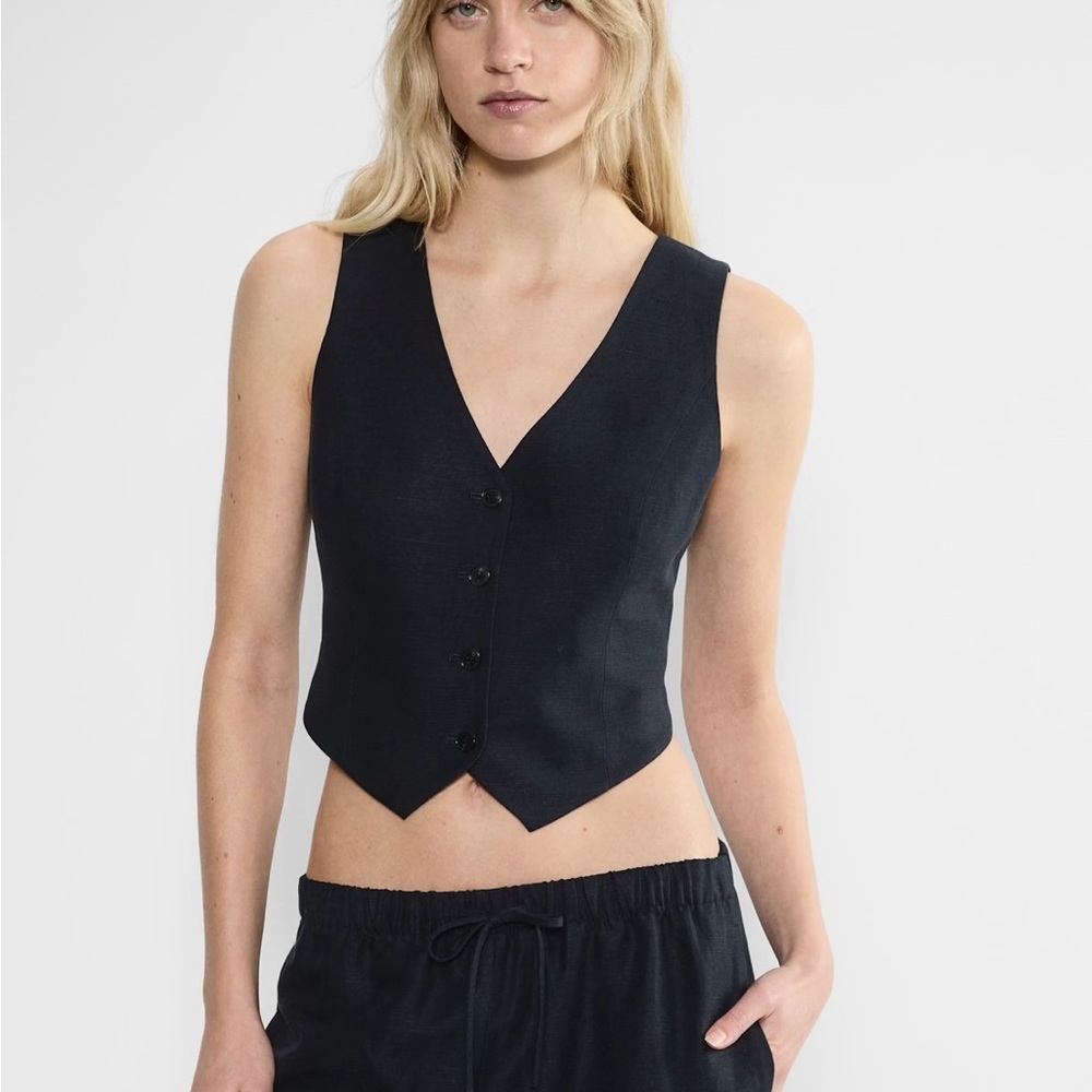 Aritzia Linen Pacino Vest Size 0